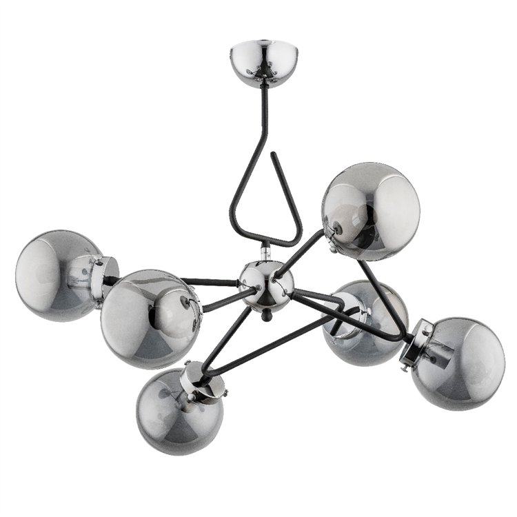 TRYMER CHROM 6xE14 Alfa Lampa Sufitowa