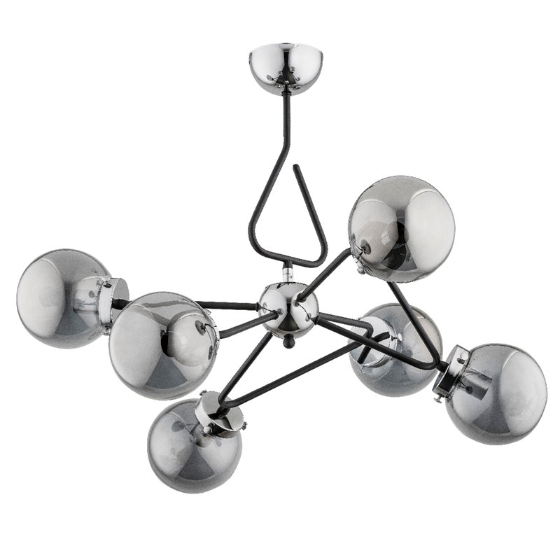 TRYMER CHROM 6xE14 Alfa Lampa Sufitowa TRYMER CHROM 6xE14 Alfa Lampa Sufitowa