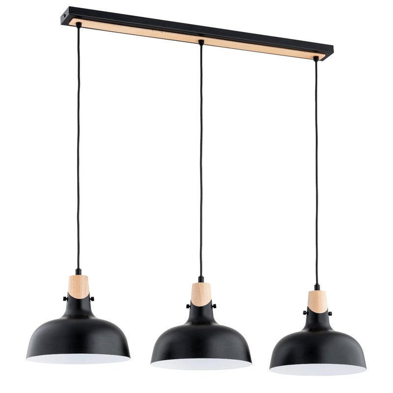 SOLO CZARNA 3xE27 Alfa Lampa Wisząca SOLO CZARNA 3xE27 Alfa Lampa Wisząca