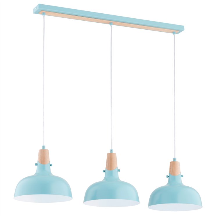 SOLO GEM MIĘTA 3xE27 Alfa Lampa Wisząca