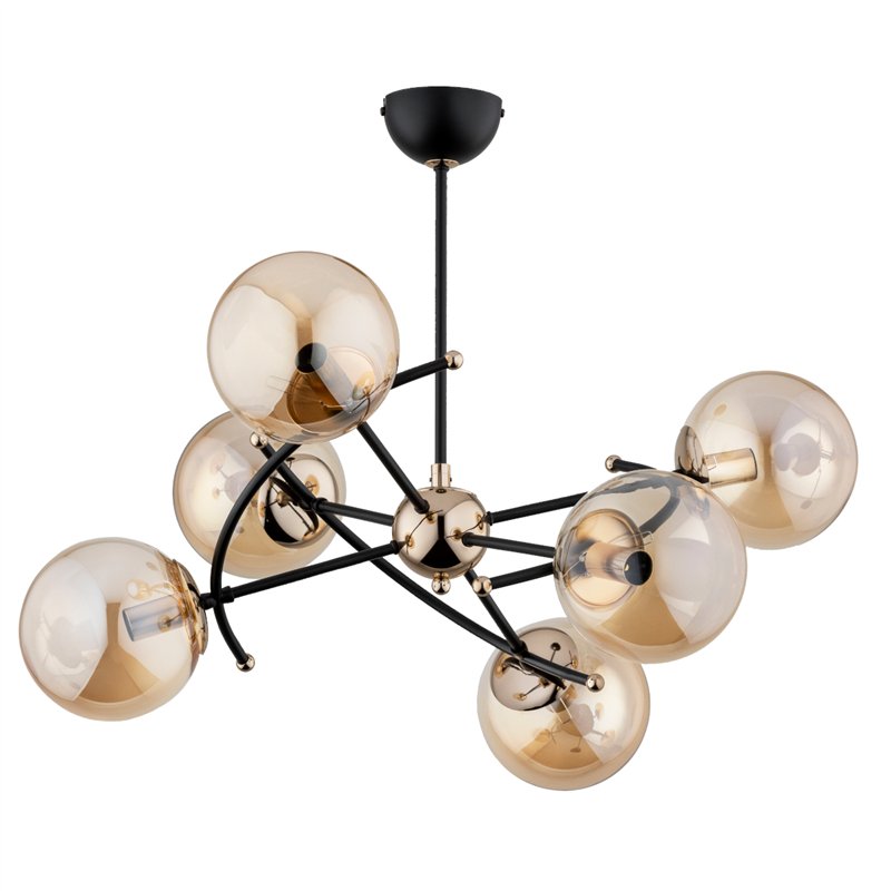KOSMITO MIX CZARNO-ZŁOTA 6xE14 Alfa Lampa Sufitowa KOSMITO MIX CZARNO-ZŁOTA 6xE14 Alfa Lampa Sufitowa
