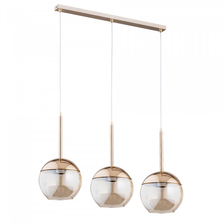 VOLDA ZŁOTA 3xE27 Alfa Lampa Wisząca 62159