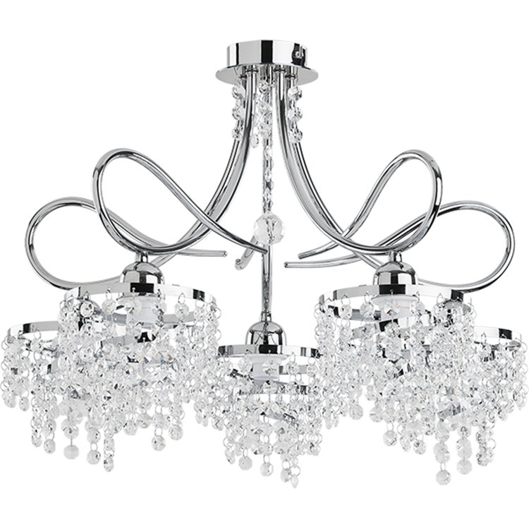DIANA CHROM 5xE14 Alfa Lampa Sufitowa