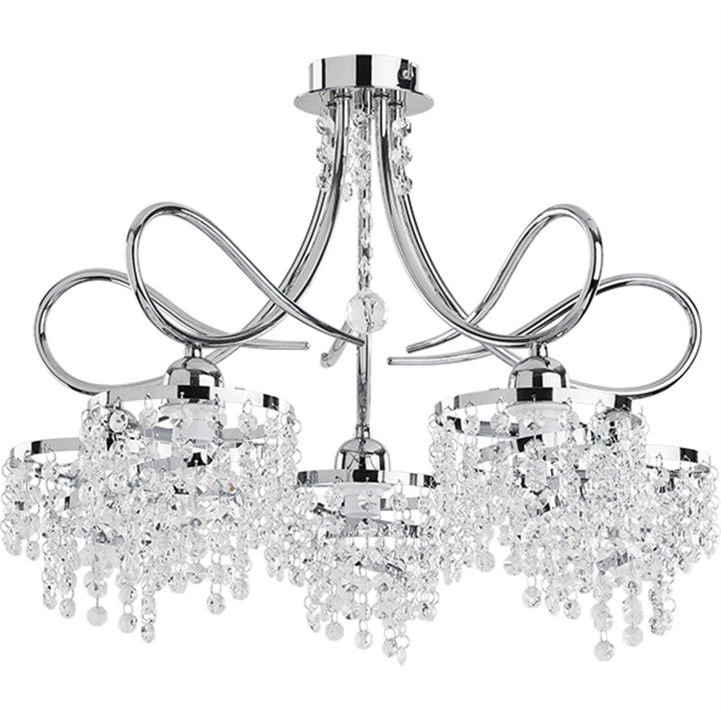 DIANA CHROM 5xE14 Alfa Lampa Sufitowa DIANA CHROM 5xE14 Alfa Lampa Sufitowa