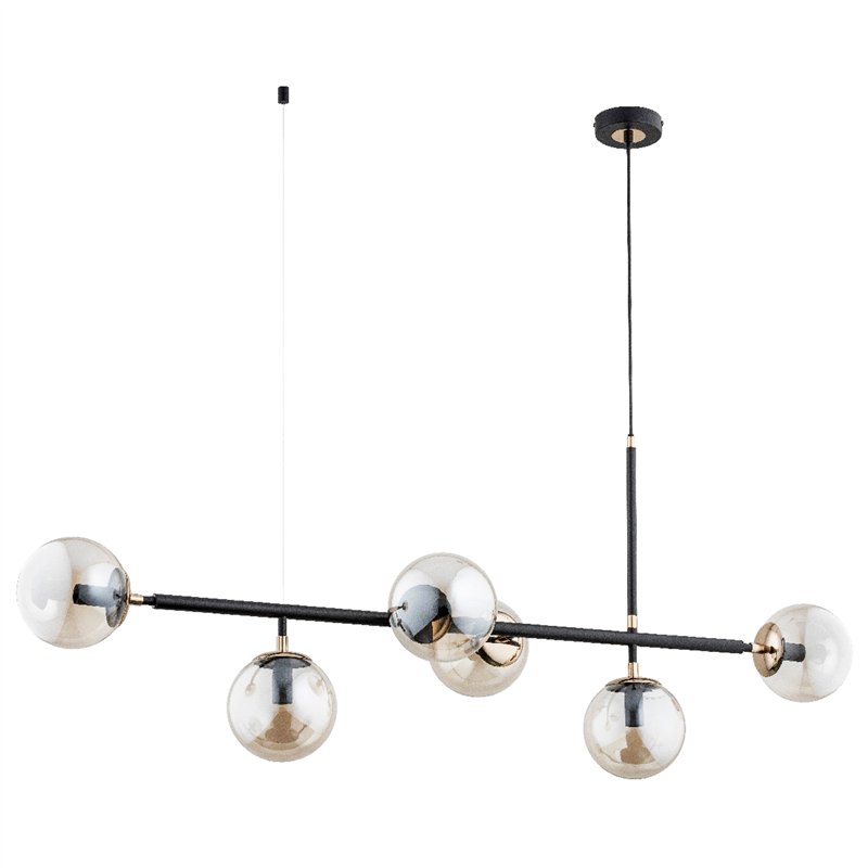 PRIMO CZARNA 6xE14 Alfa Lampa Wisząca PRIMO CZARNA 6xE14 Alfa Lampa Wisząca