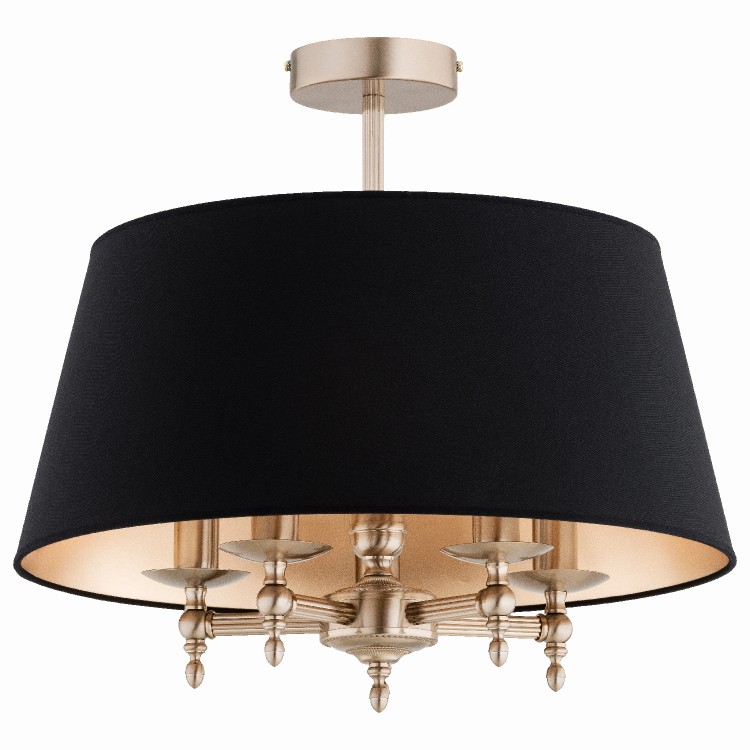 ROKSANA ZŁOTA & CZARNA 5xE14 Alfa Lampa Sufitowa 63289
