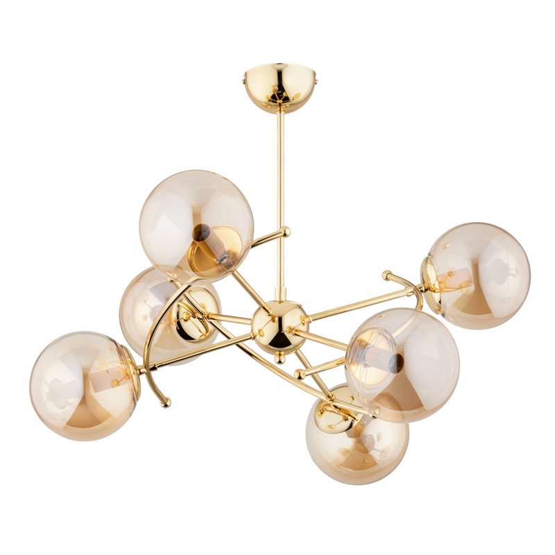 KOSMITO ZŁOTA 6xE14 Alfa Lampa Sufitowa KOSMITO ZŁOTA 6xE14 Alfa Lampa Sufitowa