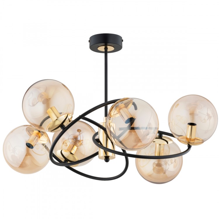 WIROMAT ZŁOTA 6xE14 Alfa Lampa Sufitowa 63220
