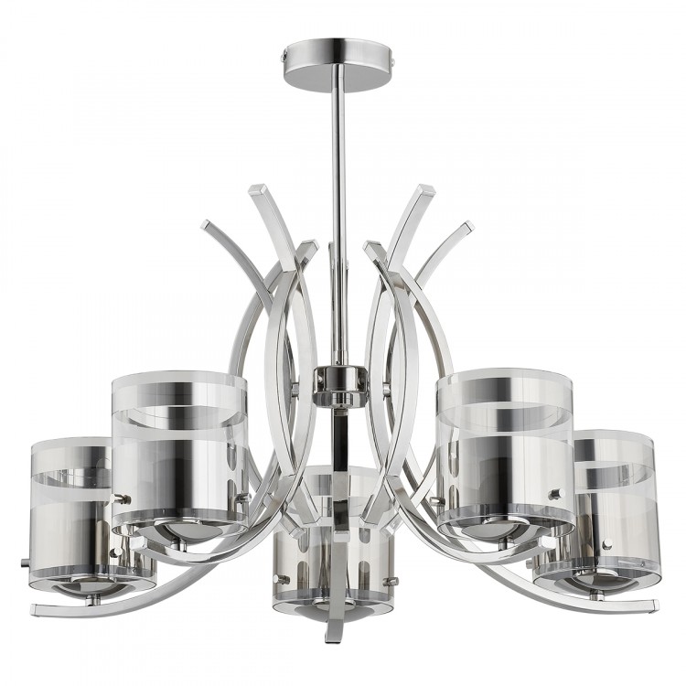 INDIRA CHROM 5xE27 Alfa Lampa Sufitowa 23115