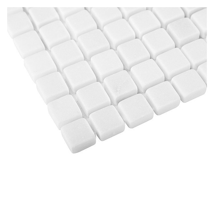 PURE WHITE matt 15 Mozaika kamienna DUNIN