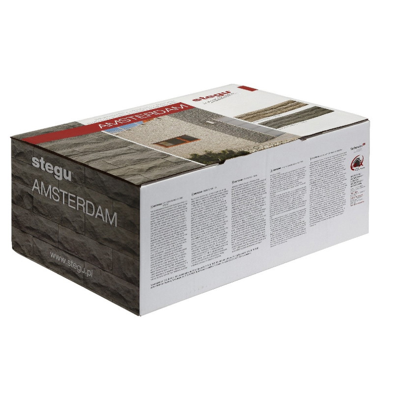 AMSTERDAM Graphite - kamień elewacyjny Stegu AMSTERDAM Graphite - kamień elewacyjny Stegu