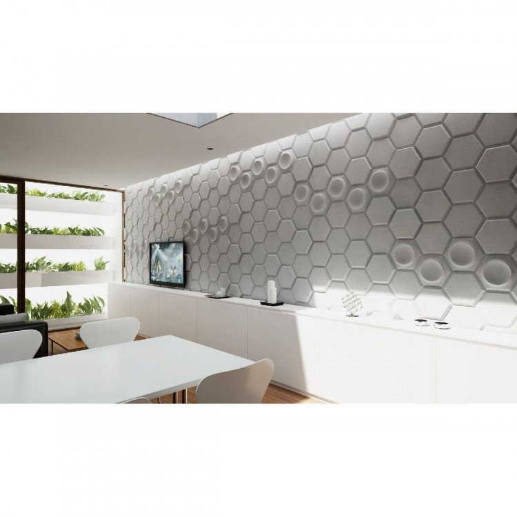 PB 01D Heksagon - Betonowy panel dekoracyjny 3D VHCT