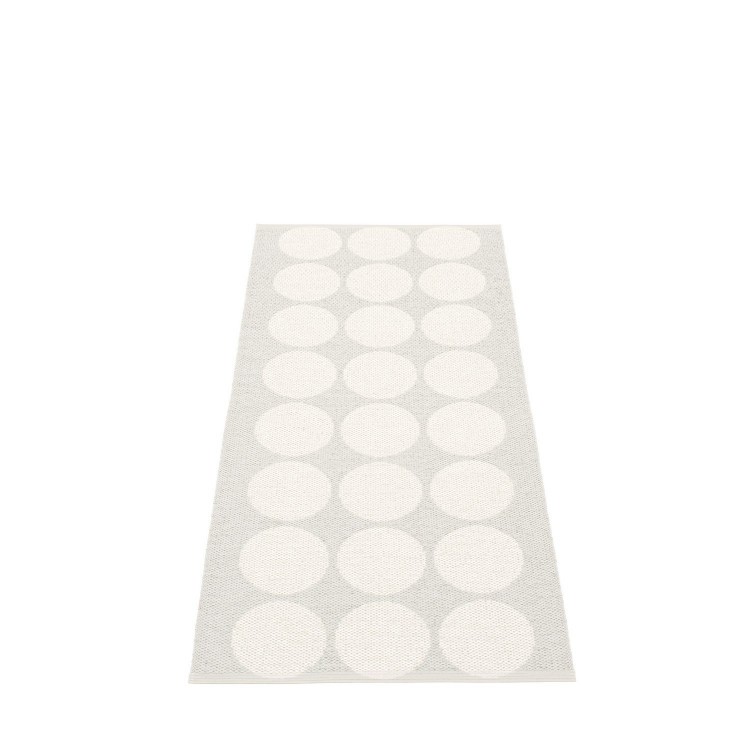 HUGO White metallic Pappelina chodnik dywanowy