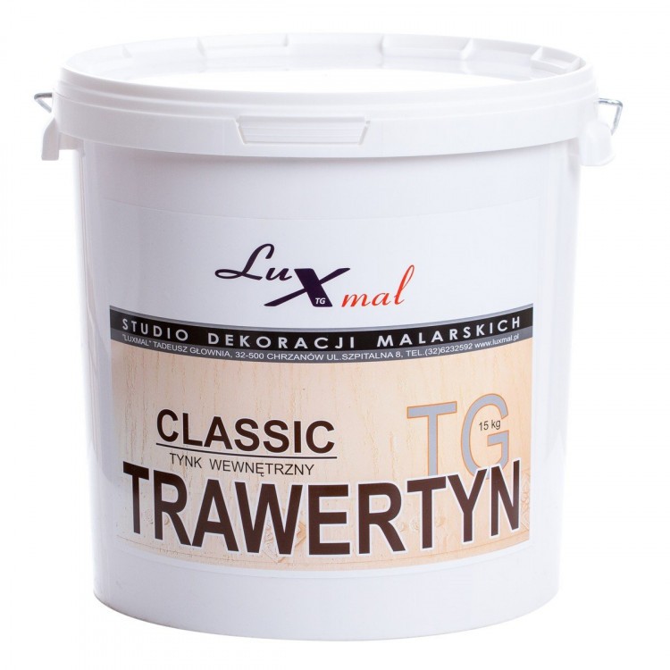 Trawertyn Classic LUXMAL tynk cienkowarstwowy 7,5kg