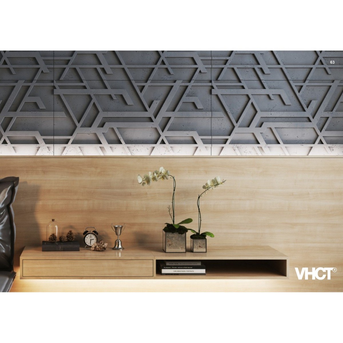 PB 27 Kor - Betonowy panel dekoracyjny 3D VHCT PB 27 Kor - Betonowy panel dekoracyjny 3D VHCT