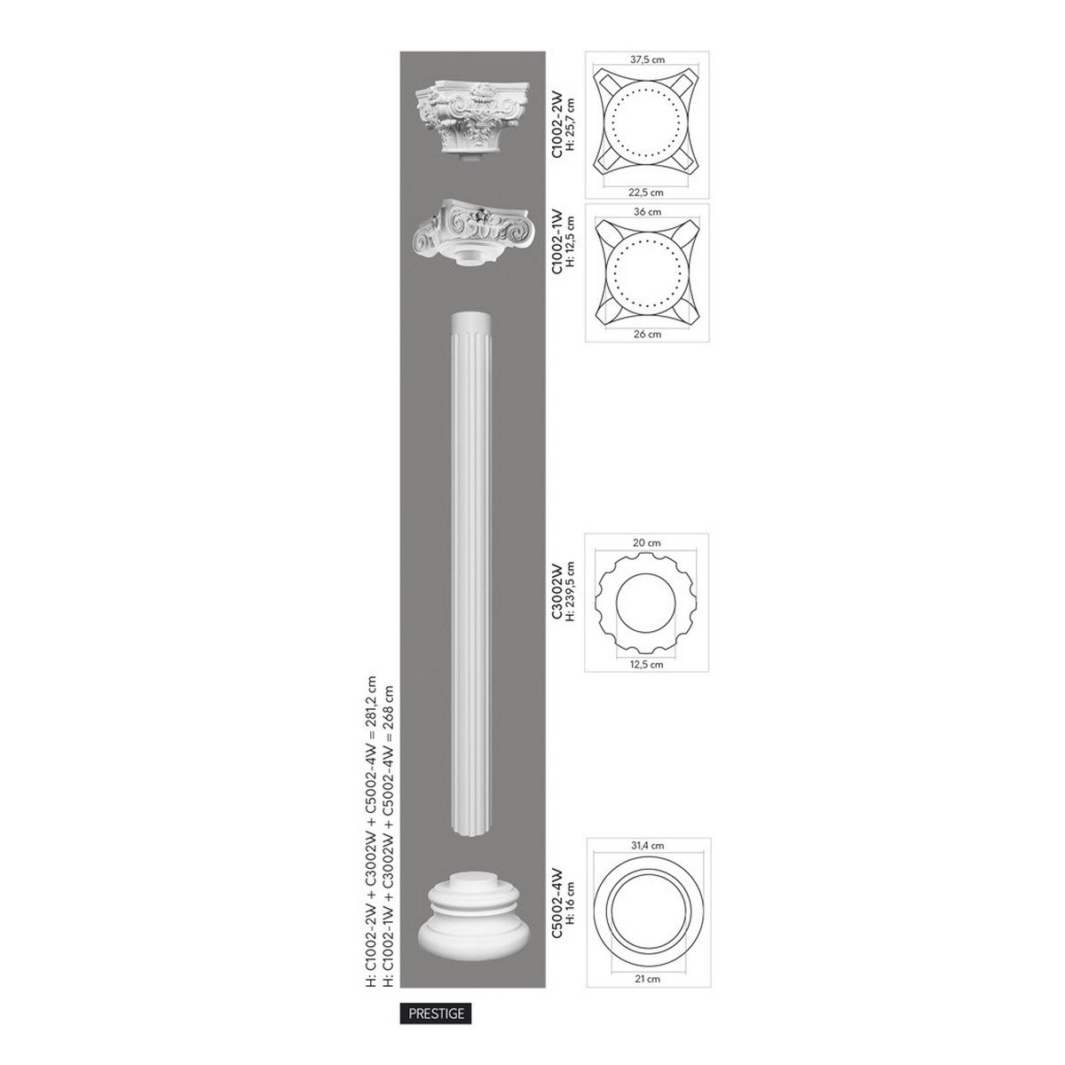 Mardom Decor C1002-1W kolumna Mardom Decor C1002-1W kolumna