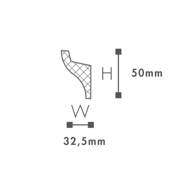 WALLSTYL IL3 NMC Listwa sufitowa WALLSTYL IL3 NMC Listwa sufitowa
