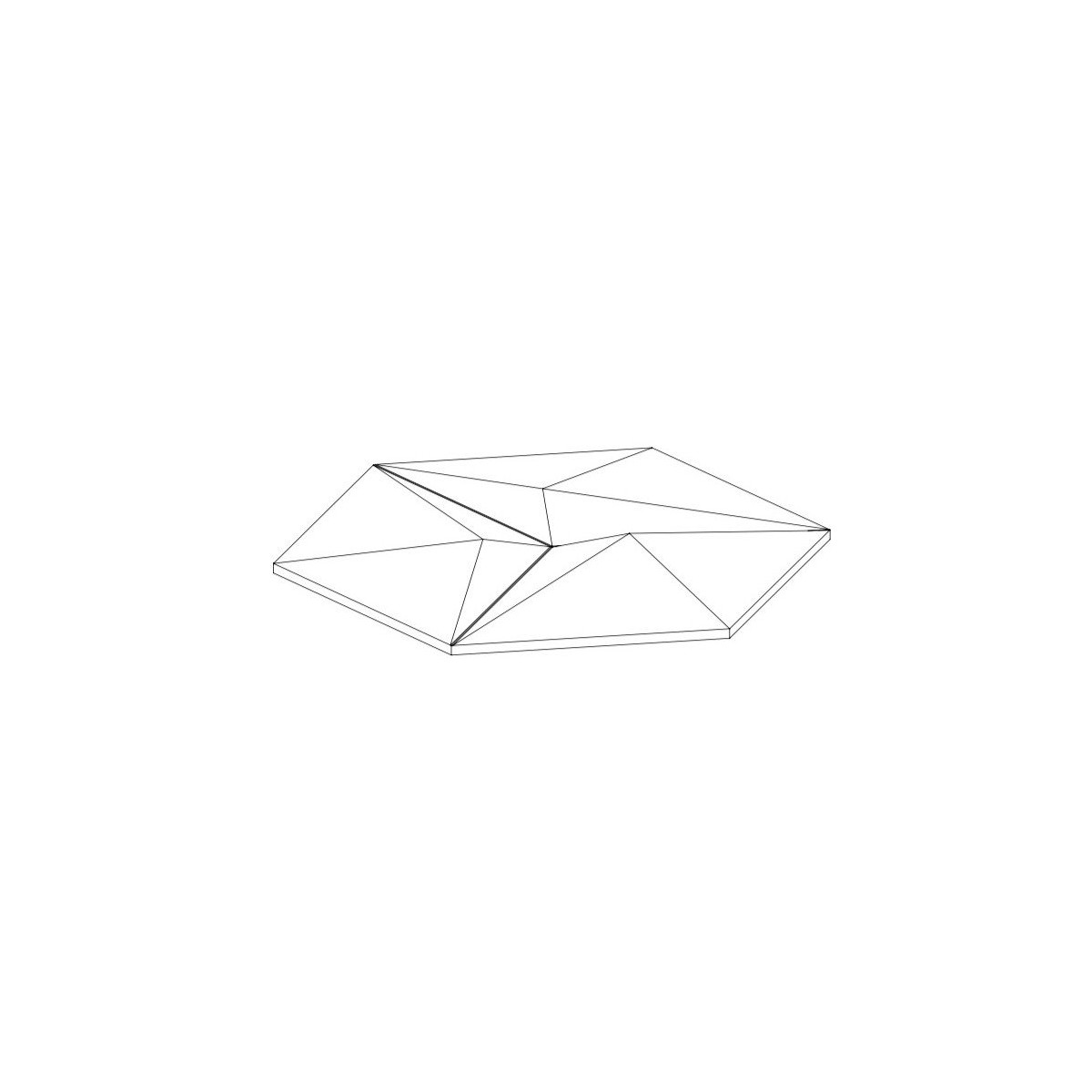 MOUNTAINS Panel ścienny Hexagonalny 3D DUNES MOUNTAINS Panel ścienny Hexagonalny 3D DUNES