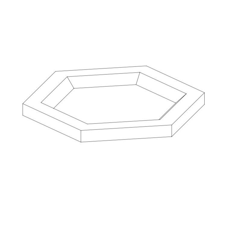 SLICE Panel ścienny Hexagonalny 3D DUNES