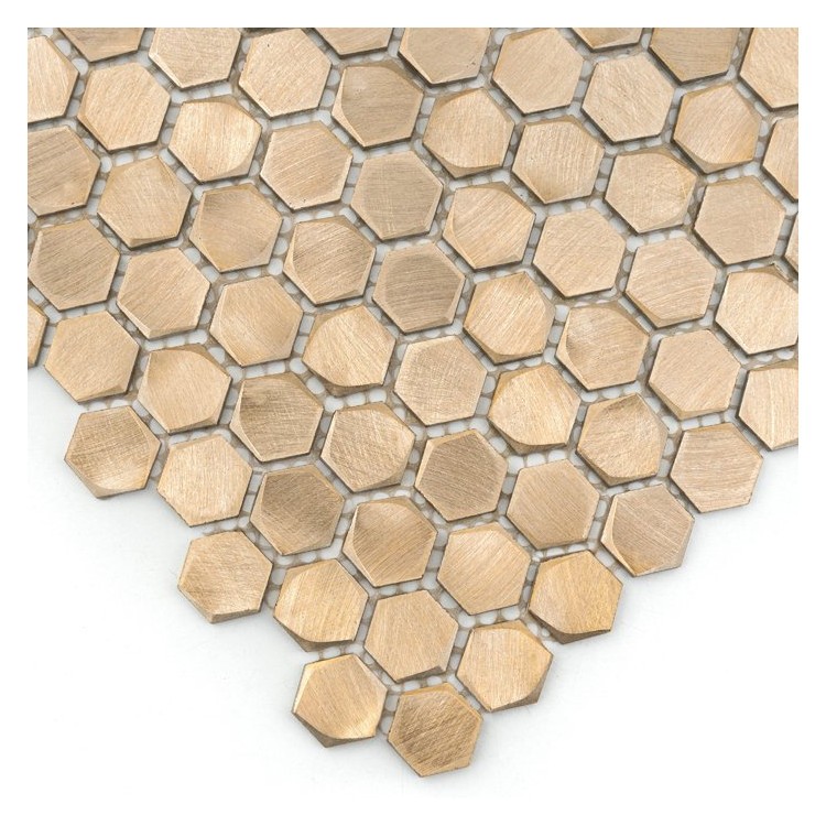 Allumi Gold Hexagon 14 DUNIN mozaika metalowa
