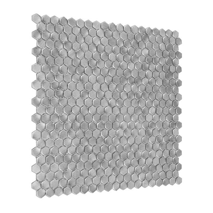 Allumi Silver Hexagon 14 DUNIN mozaika metalowa