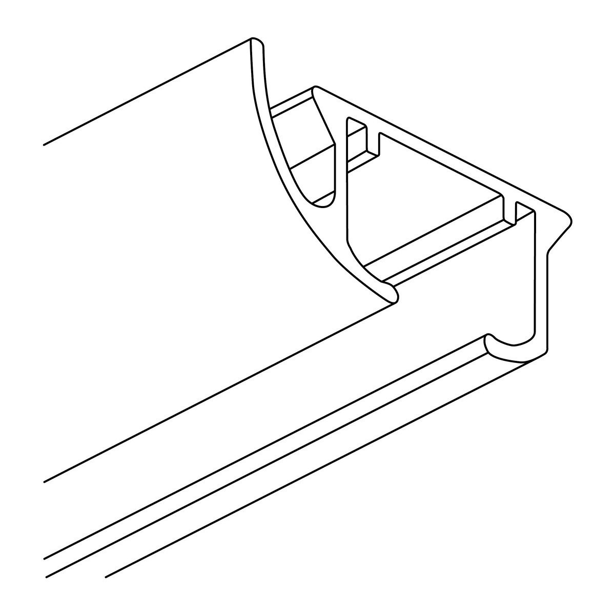 ZD-200 komplet Szyna karniszowa aluminiowa pojedyncza Creativa ZD-200 komplet Szyna karniszowa aluminiowa pojedyncza Creativa