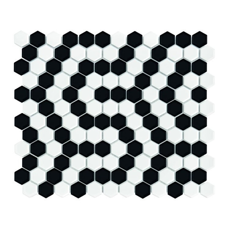 Mini Hexagon Coral DUNIN mozaika gresowa