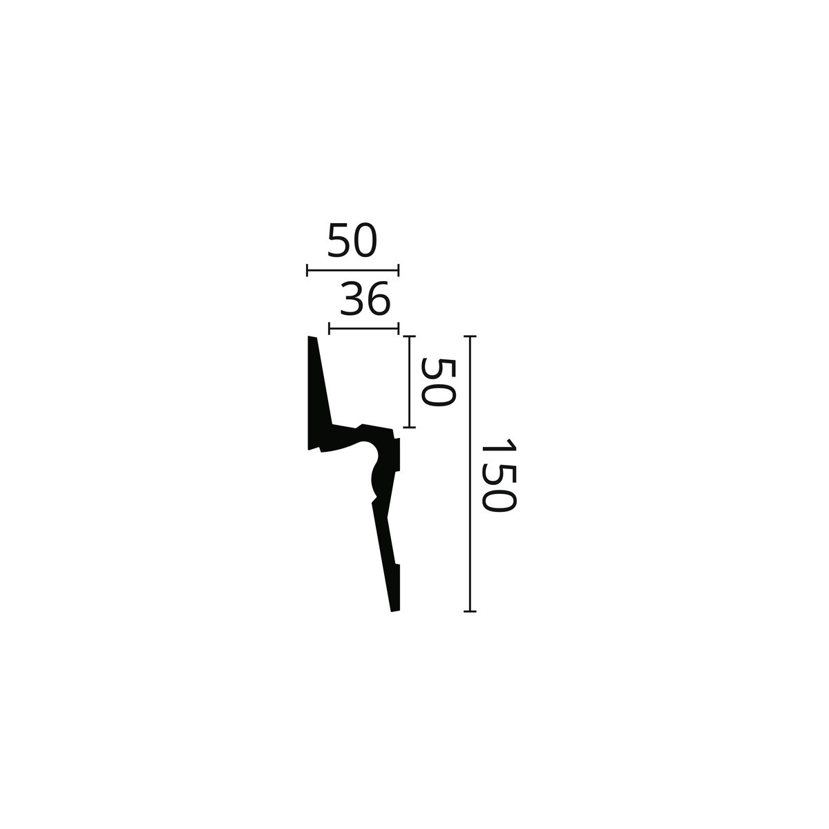 ARSTYL IL9 NMC Listwa sufitowa oświetleniowa noel Marquet 15 cm ARSTYL IL9 NMC Listwa sufitowa oświetleniowa noel Marquet 15 cm