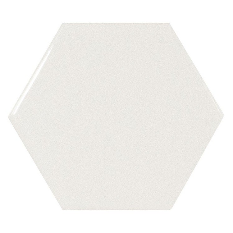 SCALE Hexagon White 12,4x10,7 cm EQUIPE płytka ceramiczna