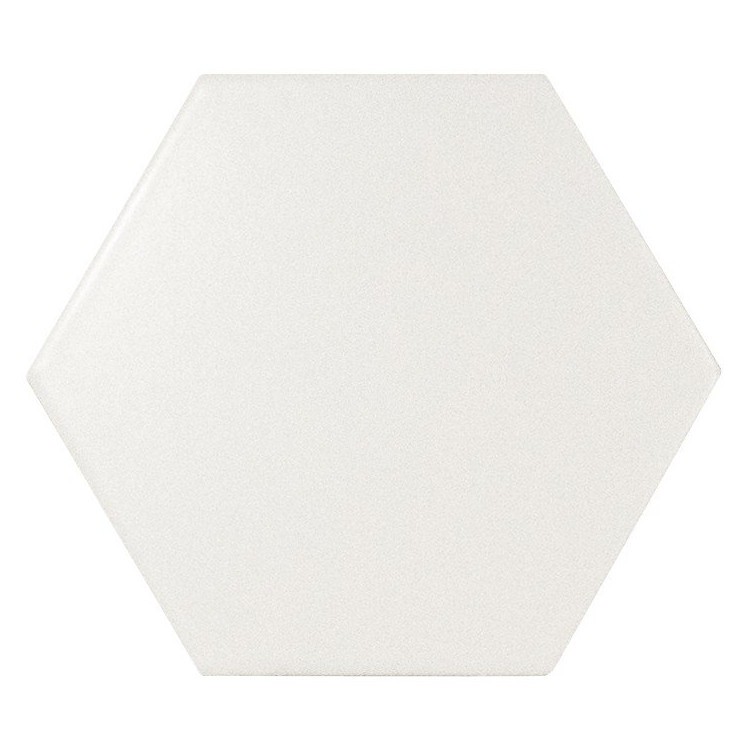 SCALE Hexagon White Matt 12,4x10,7 cm EQUIPE płytka ceramiczna