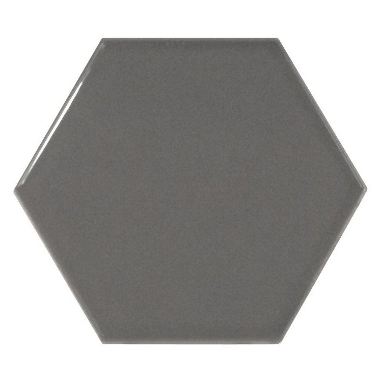SCALE Hexagon Dark Grey 12,4x10,7 cm EQUIPE płytka ceramiczna