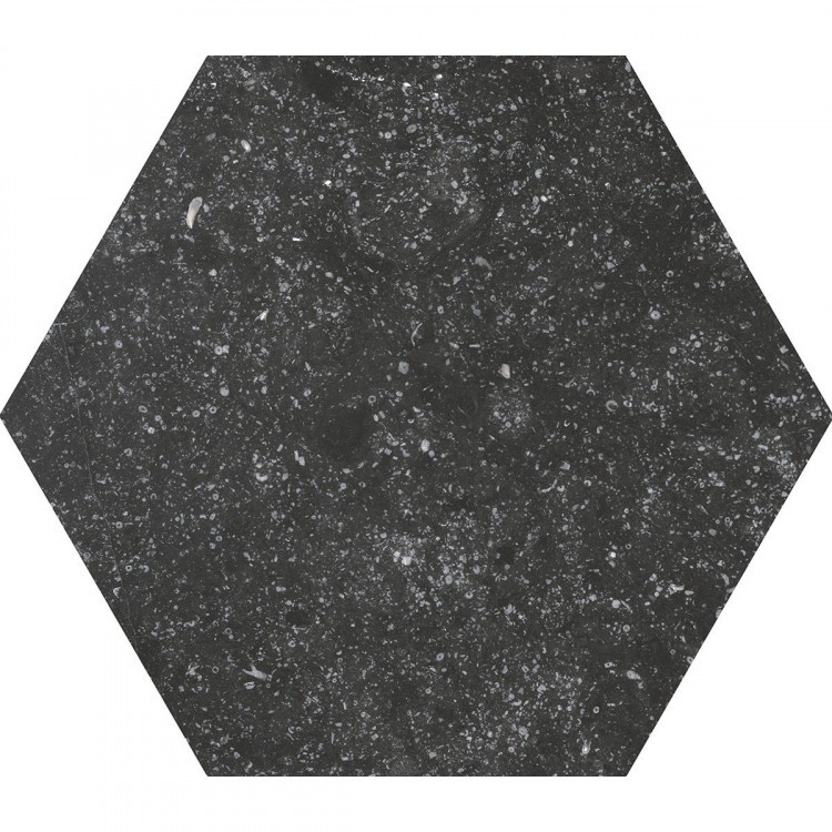 CORALSTONE Hexagon Black 29,2x25,4 cm EQUIPE płytka gresowa