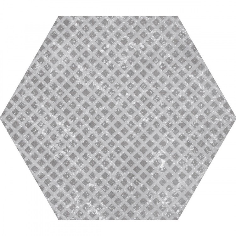 CORALSTONE Hexagon Melange Grey 29,2x25,4 cm Płytka gresowa EQUIPE