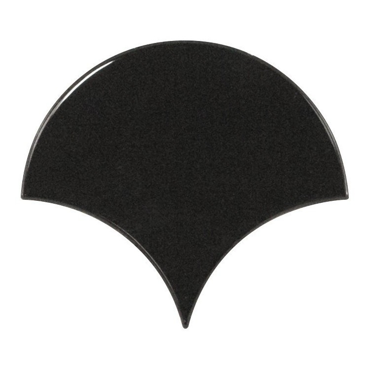 SCALE Fan Black 10,6x12 cm EQUIPE płytka ceramiczna