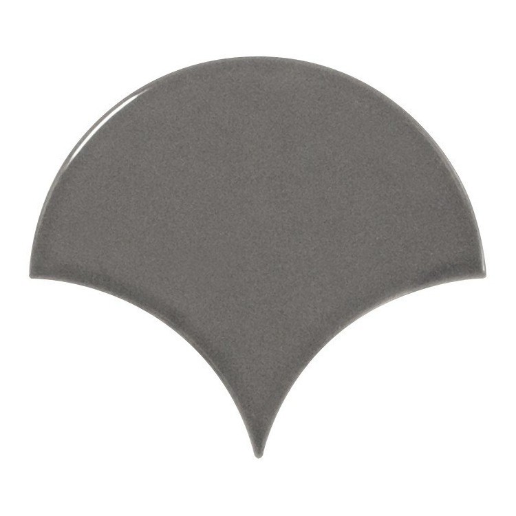 SCALE Fan Dark Grey 10,6x12 cm EQUIPE płytka ceramiczna