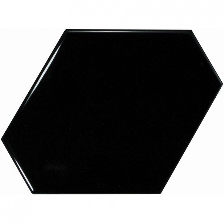 SCALE Benzene Black 10,8x12,4 cm EQUIPE płytka ceramiczna