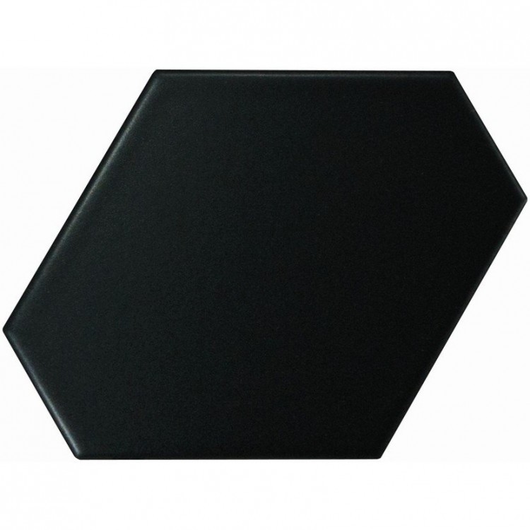 SCALE Benzene Black Matt 10,8x12,4 cm EQUIPE płytka ceramiczna