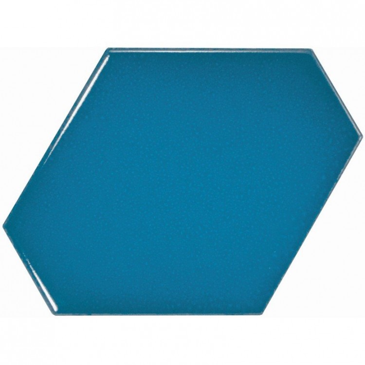 SCALE Benzene Electric Blue 10,8x12,4 cm EQUIPE płytka ceramiczna