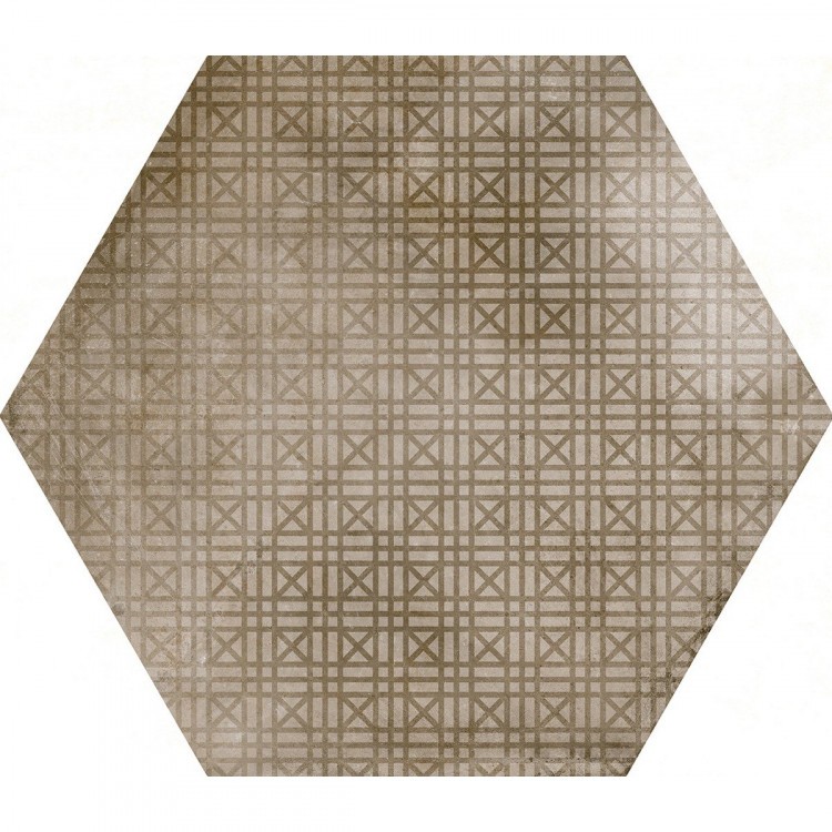 URBAN Hexagon melange nut 29,2x25,4 cm Płytka gresowa EQUIPE