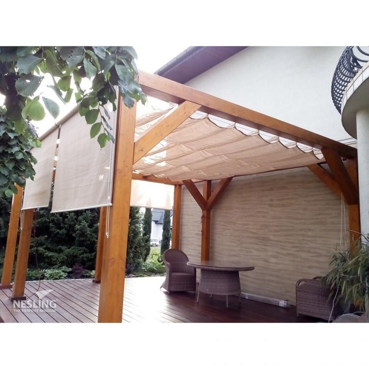Pergola wolnostojąca drewno lakierowane Nesling 200 x 500 cm