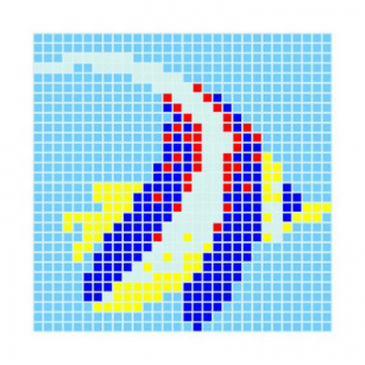 Q Fish 2 DUNIN mozaika szklana