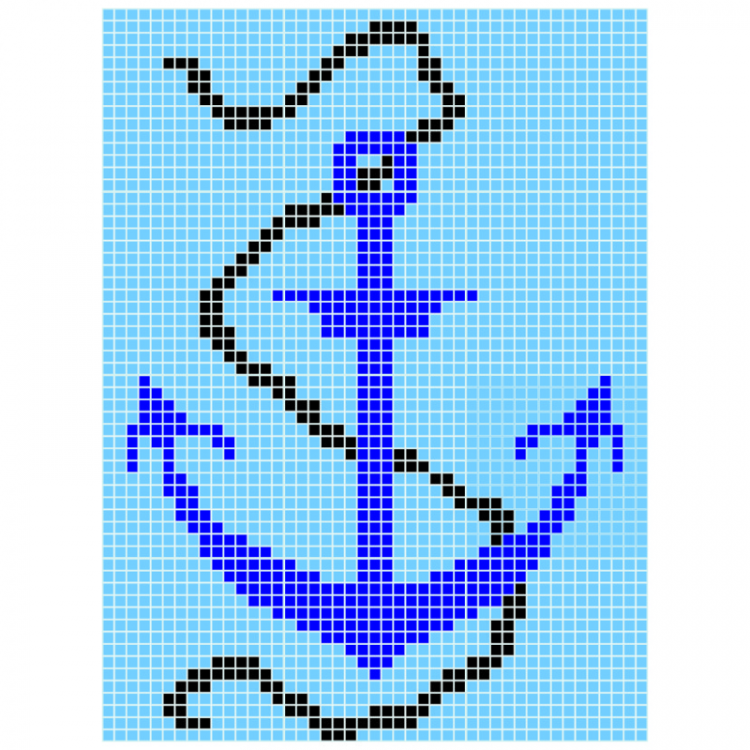 Q Sea Anchor DUNIN mozaika szklana