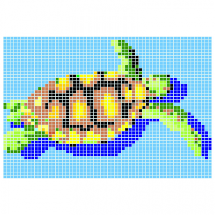 Q Turtle DUNIN mozaika szklana