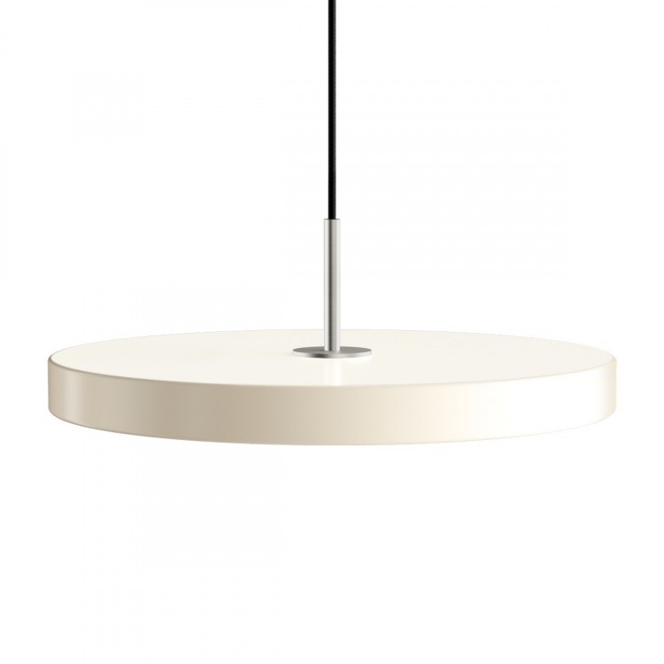 Asteria with steel top pearl white Umage lampa wisząca