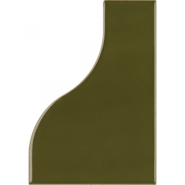 CURVE Garden Green brillo 8,3x12 cm EQUIPE płytka ceramiczna