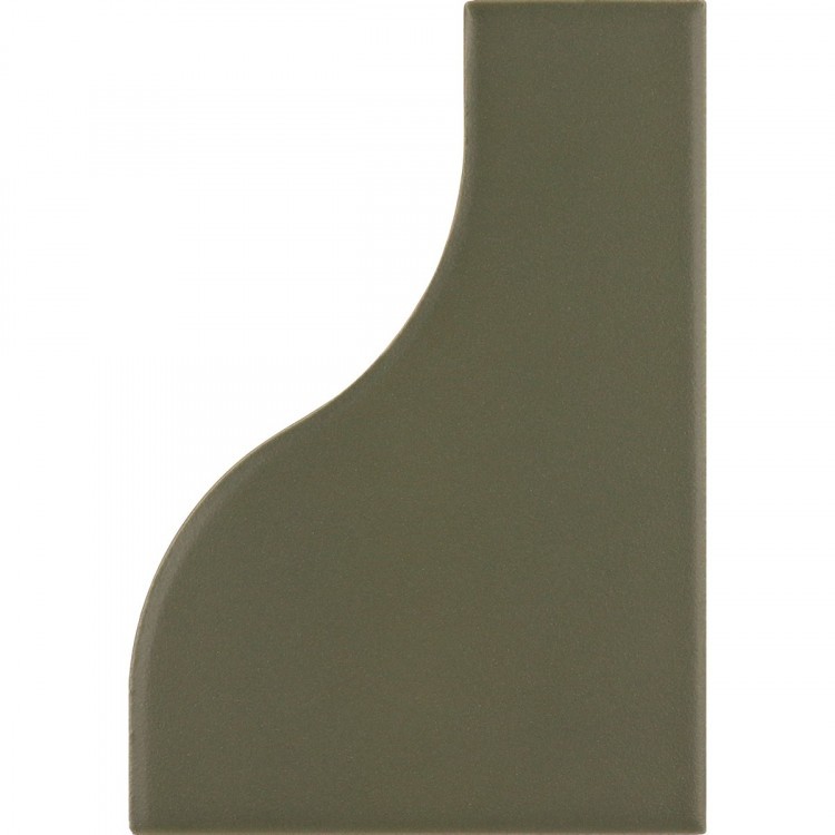 CURVE Garden Green matt 8,3x12 cm EQUIPE płytka ceramiczna