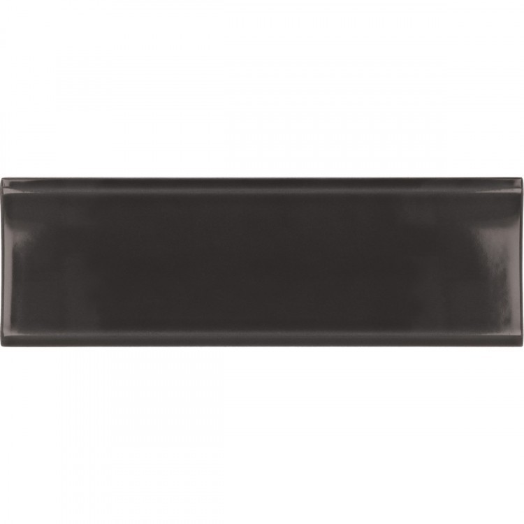 VIBE IN Almost Black brillo 6,5x20 cm EQUIPE płytka ceramiczna