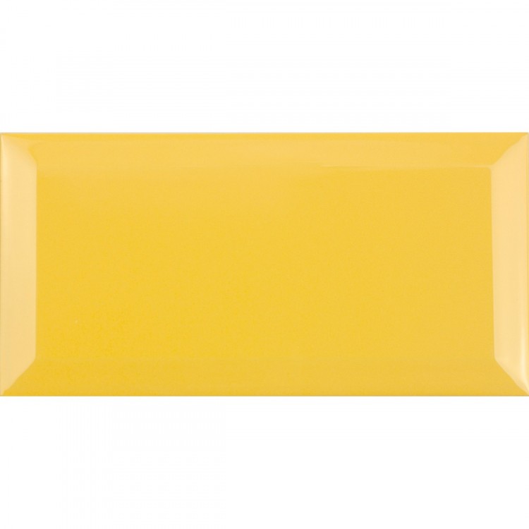 Bevelled Amarillo Yema Biselado BX 10x20cm FABRESA płytka ceramiczna