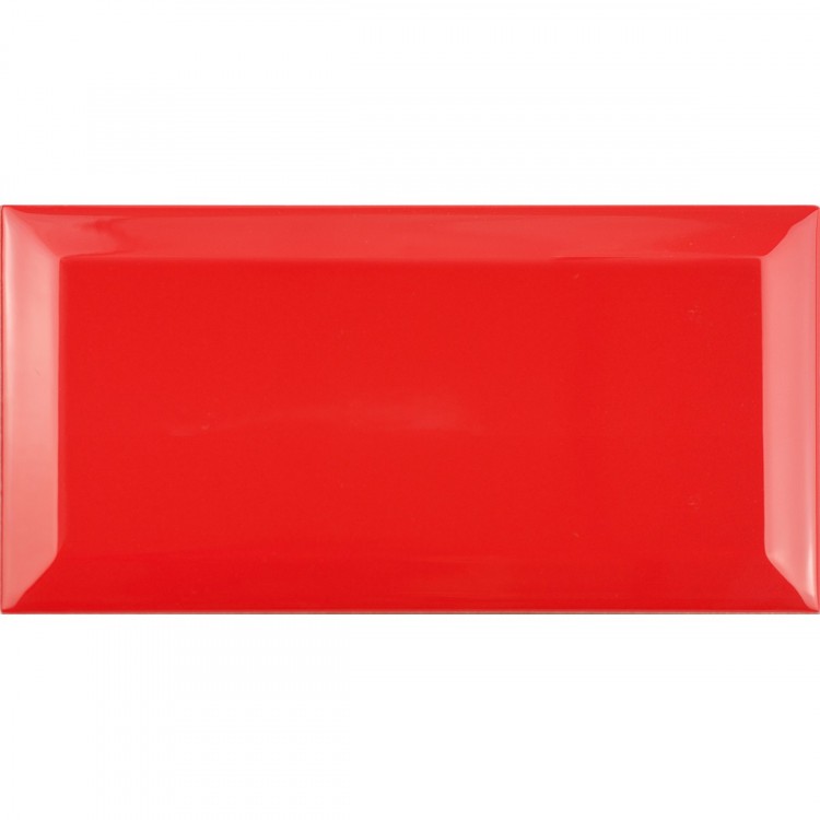 Bevelled Rojo Biselado BX 10x20cm FABRESA płytka ceramiczna