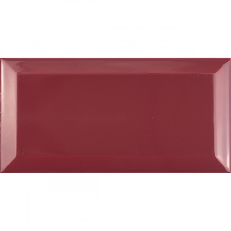 Bevelled Rojo Buerdos Biselado BX 10x20cm FABRESA płytka ceramiczna